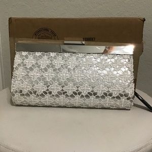 Silver clutch purse - formal